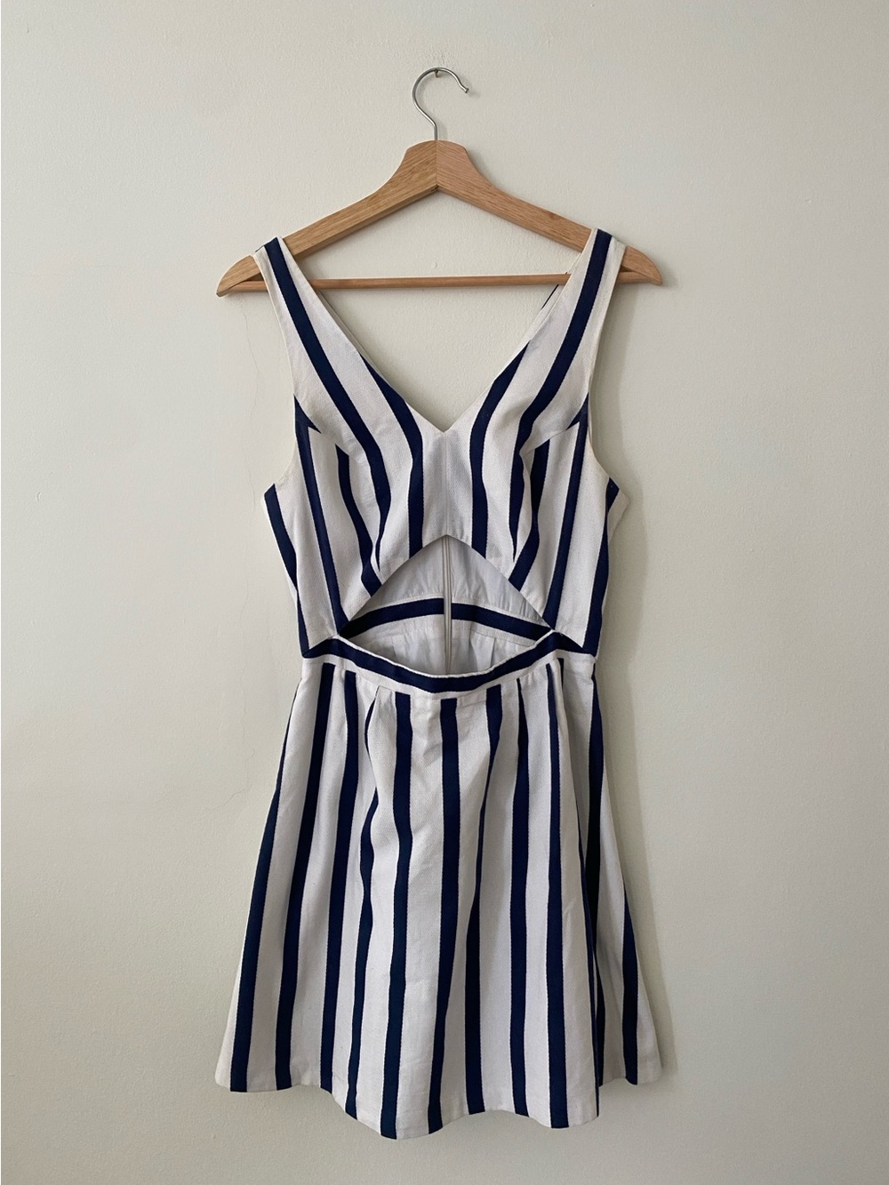 Topshop Cutout Striped Dress